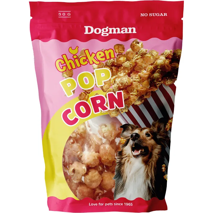 Hundsnacks Chicken Popcorn 50g Dogman