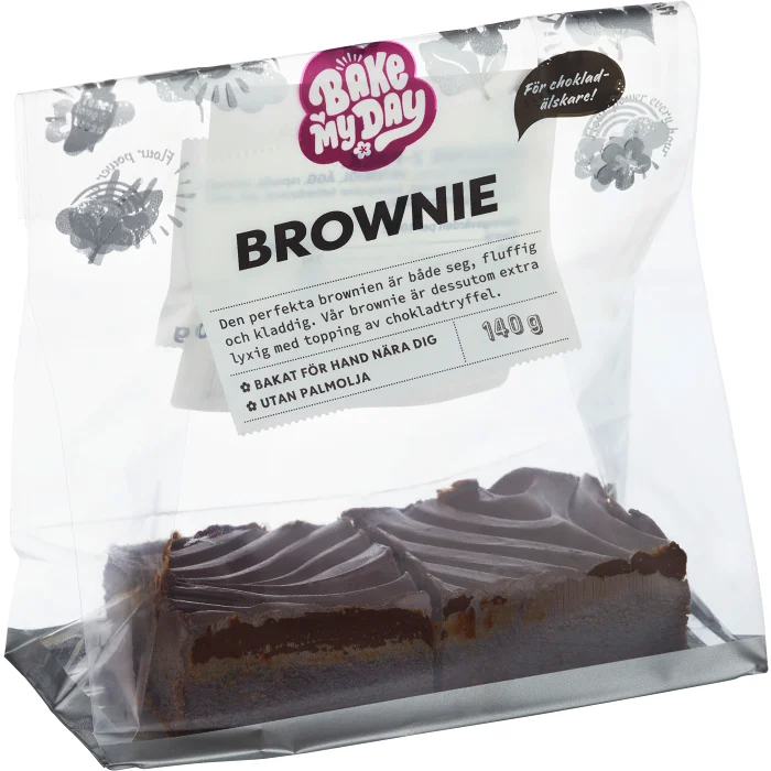 Brownie 2-pack 140 gram Bake My Day