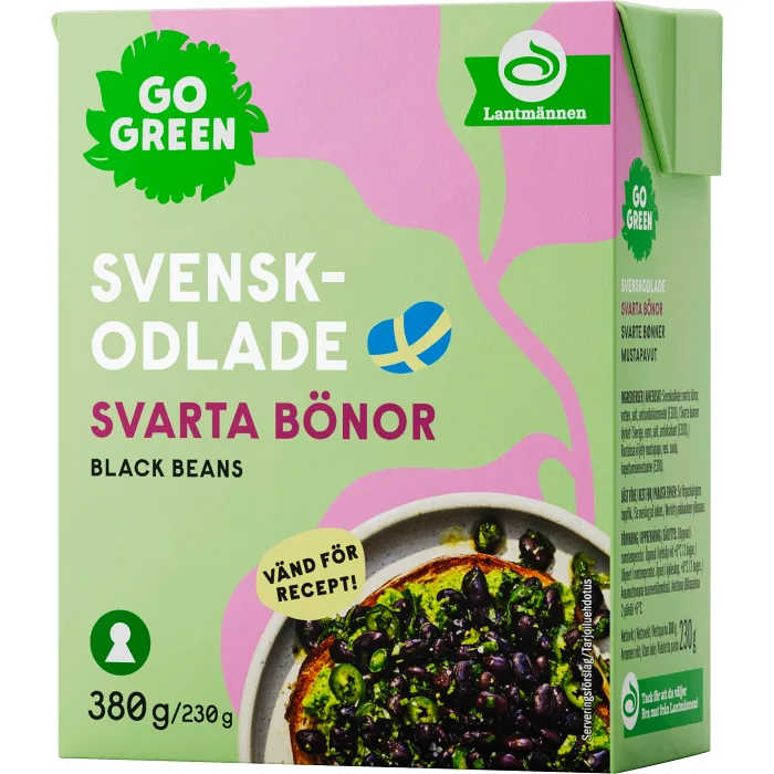 Svarta bönor 230g GoGreen