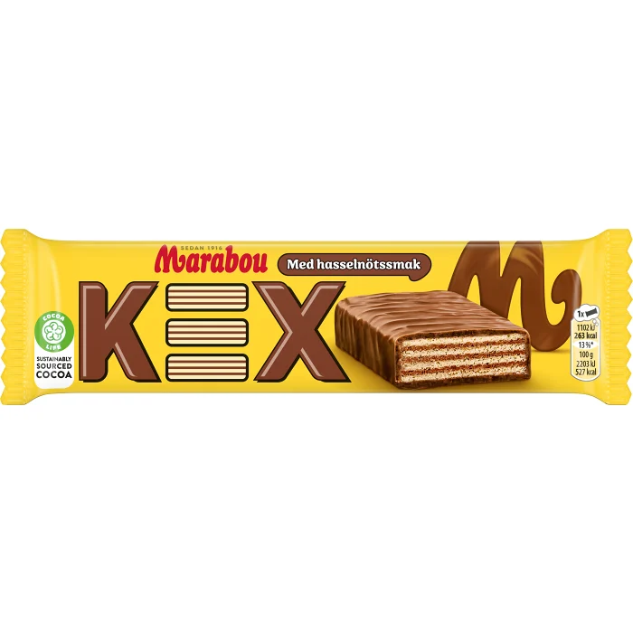 Choklad Kex med nougatsmak 50g Marabou