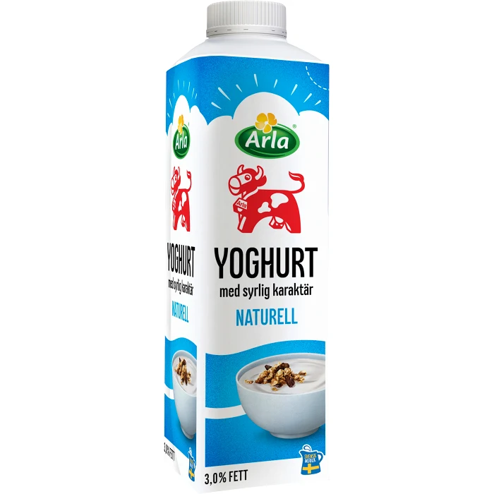 Yoghurt Naturell 3% 1000g Arla Ko®