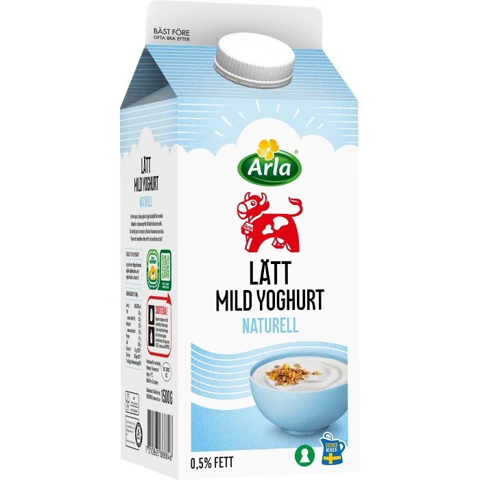 Lättyoghurt Mild Naturell 0,5% 1500g Arla Ko®