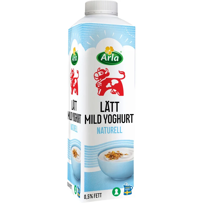 Lättyoghurt Naturell Mild 0,5% 1000g Arla Ko®