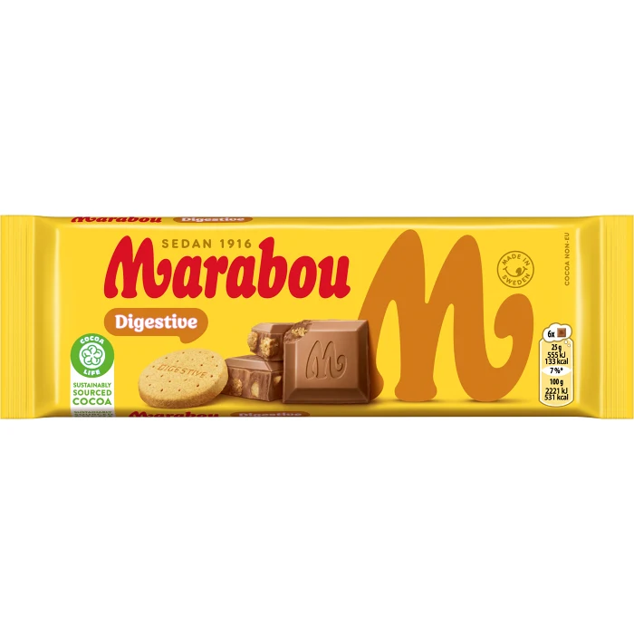 Chokladkaka Digestive 100g Marabou