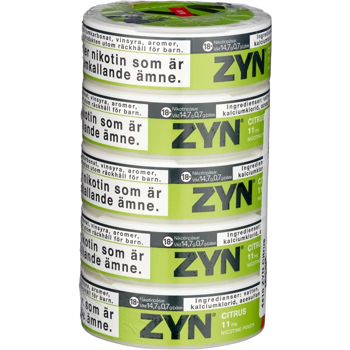 Citrus Extra Strong 5xStock Zyn