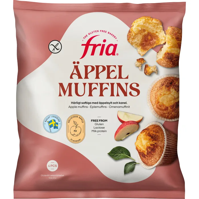 Äpplemuffins Glutenfri Fryst 200g Fria