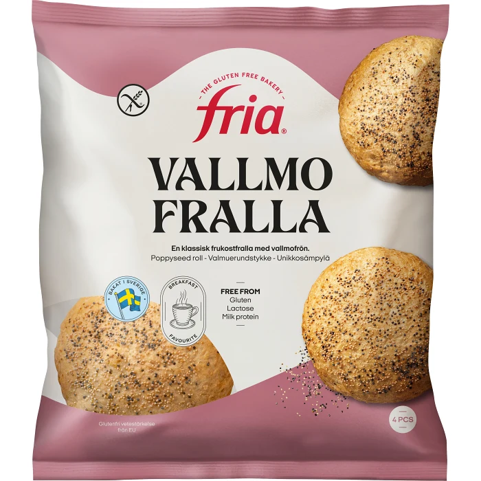 Vallmofralla Glutenfri Fryst 280g Fria