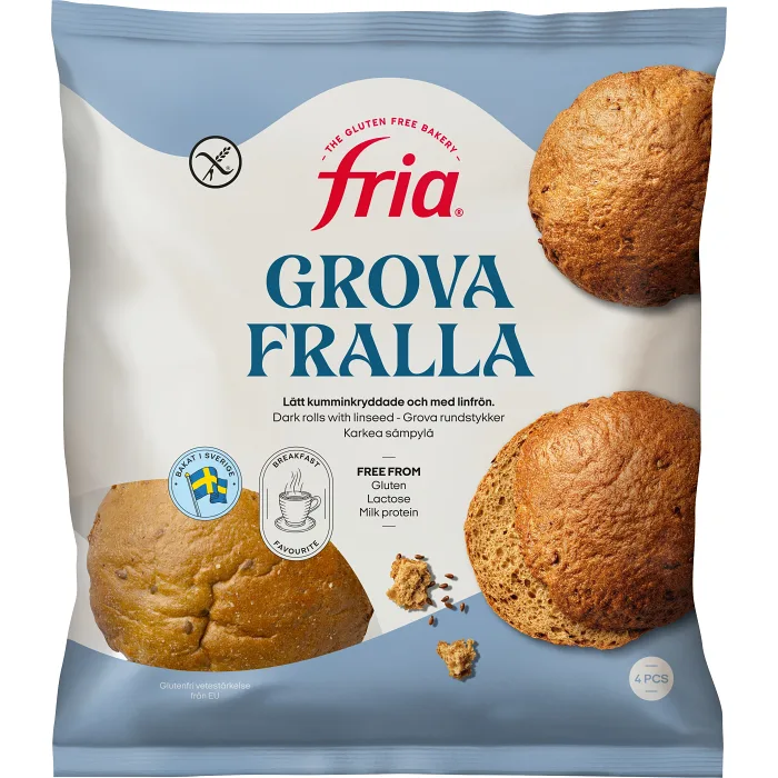 Grova Fralla Glutenfri 4-p 280g Fria