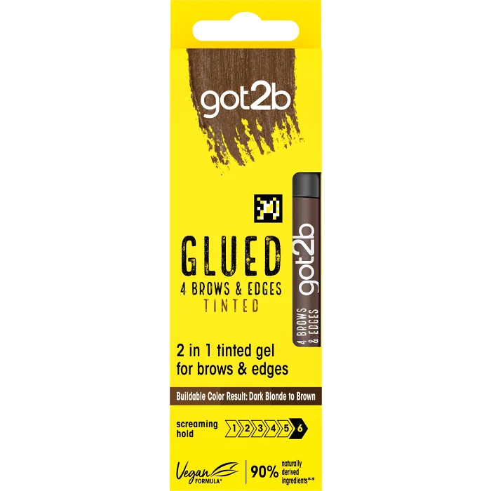 Pigmenterad Gel Glued 4 Brows & Edges 2+1 Brun 16ml Got2B Schwarzkopf