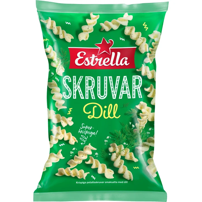 Snacks Dillskruvar 80g Estrella