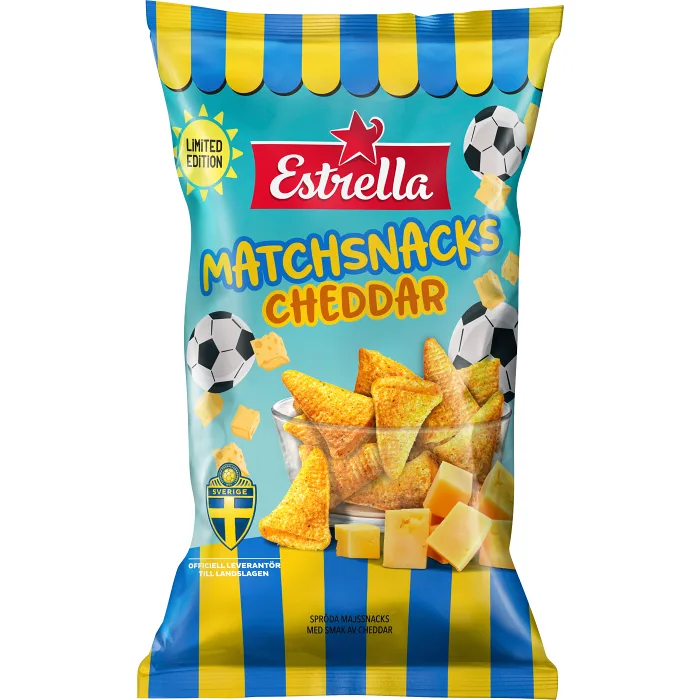 Chips Matchsnacks Cheddar LTD 120g Estrella