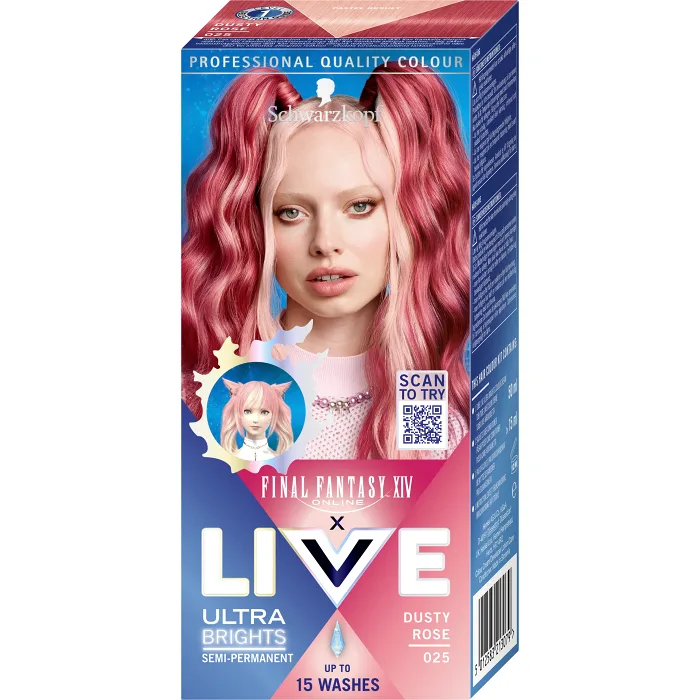 Hårfärg Ultra Brights Dusty Rose 025 1-p Schwarzkopf LIVE