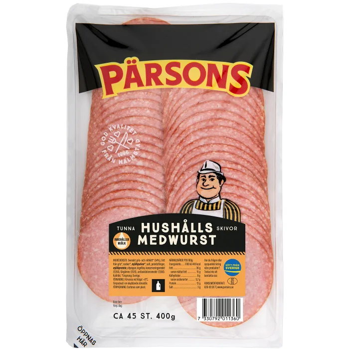 Hushållsmedwurst 400g Pärsons