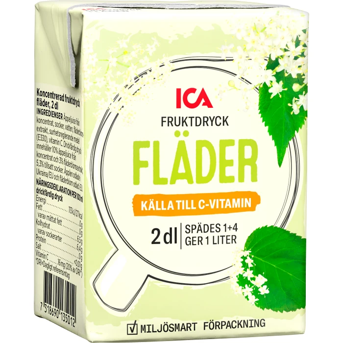 Måltidsdryck Fläder 2dl ICA