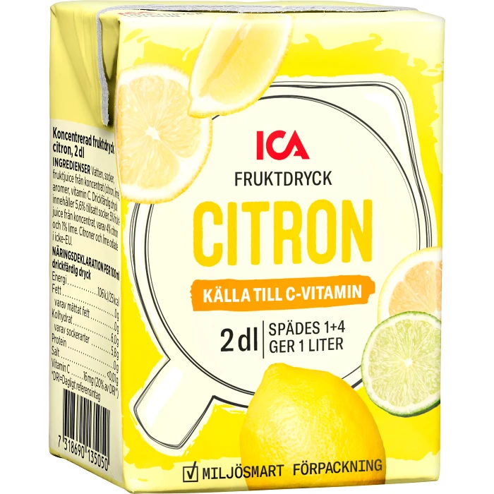 Citron måltidsdryck 2dl ICA