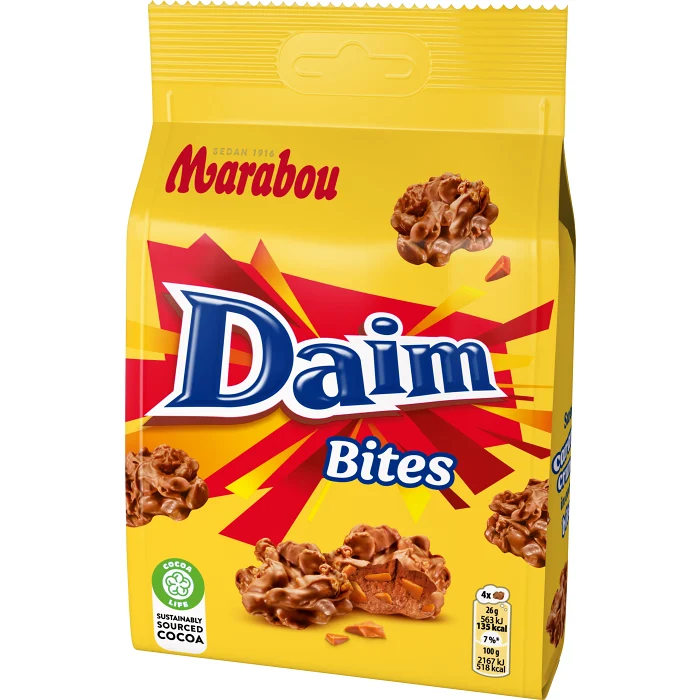 Choklad Daim Bites 145g Marabou