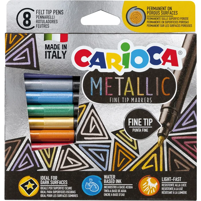 Fineliner Metallic 8-p Carioca