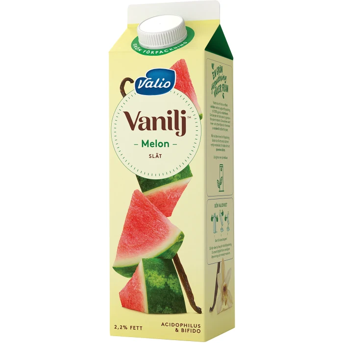 Yoghurt Vanilj Melon 2,1% 1000g Valio