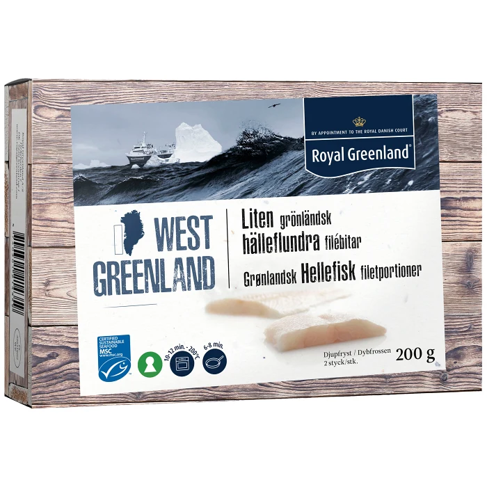 Liten Grönländsk Hälleflundra MSC 200g Royal Greenland