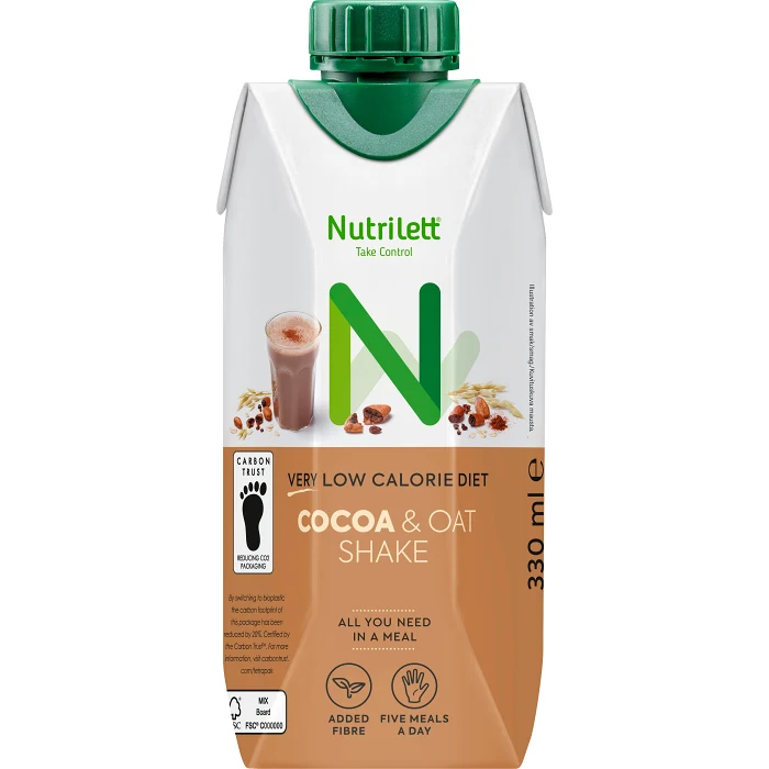 Måltidsersättning dryck Kakao & Havre 330ml Nutrilett