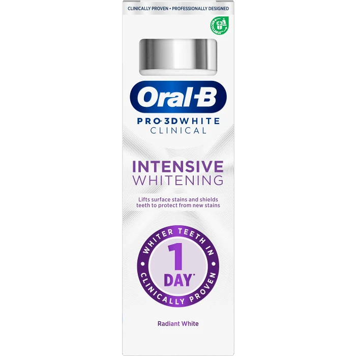 Tandkräm Pro-3DW Clinical Intensive Whitening 75ml Oral-B