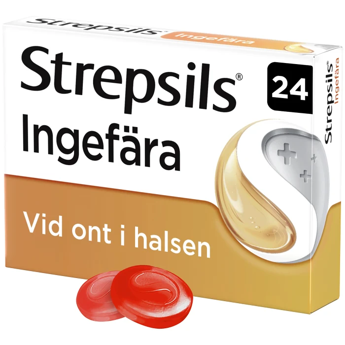 Strepsils Ingefära Sugtablett 24-p