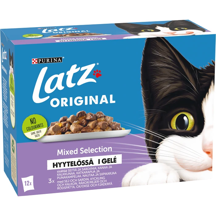 Kattmat Original Mixed Selection i géle 12-p Latz