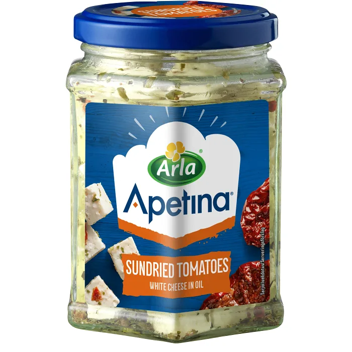 Vitost tärnad i olja 265 g Apetina