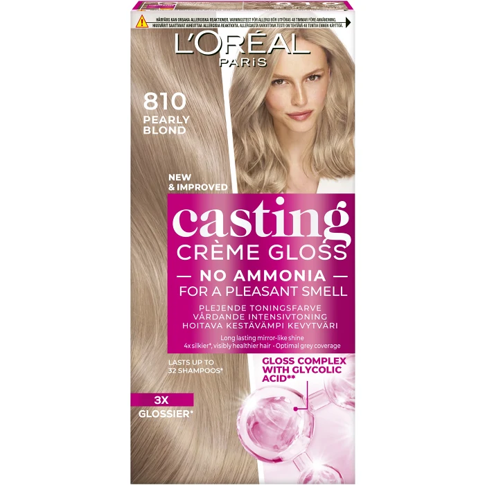 Hårtoning Pearly Blonde 810 1p Casting Creme Gloss