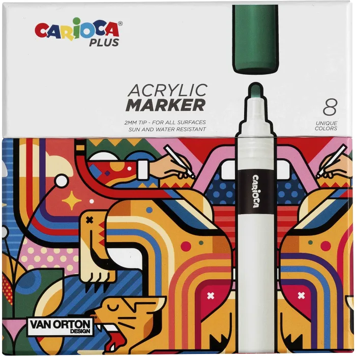 Akrylpennor 8-p Carioca