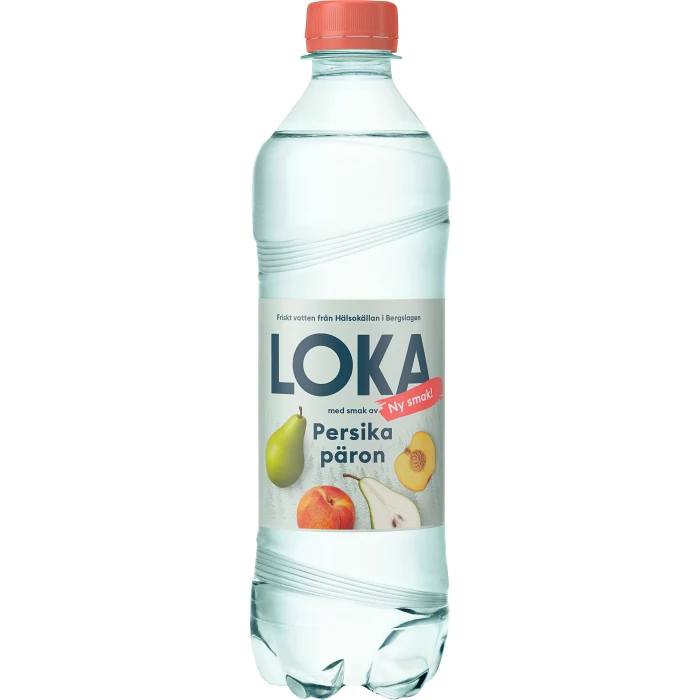 Kolsyrat Vatten Persika Päron 50cl Loka