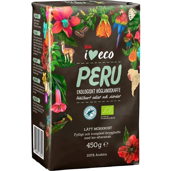 Bryggkaffe Peru Ekologisk 450g ICA I love eco