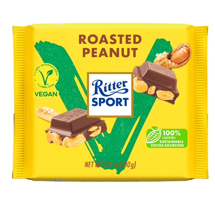 Chokladkaka Roasted Peanut Vegan Ritter 100g