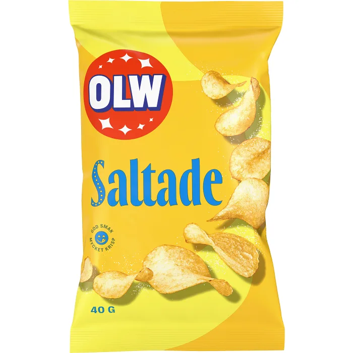 Chips Lättsaltade liten påse 40g OLW