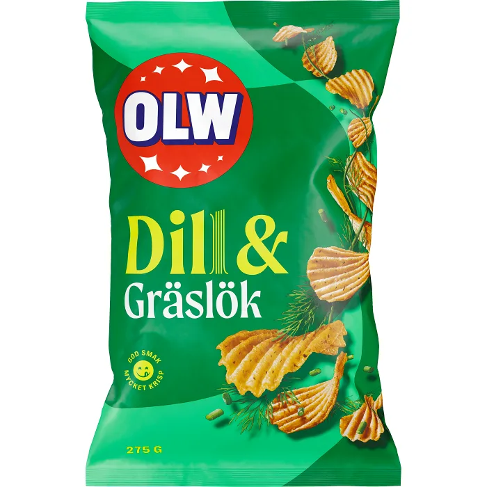 Chips Dill & Gräslök 275g OLW