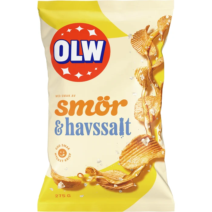 Chips Smör & Havssalt 275g OLW