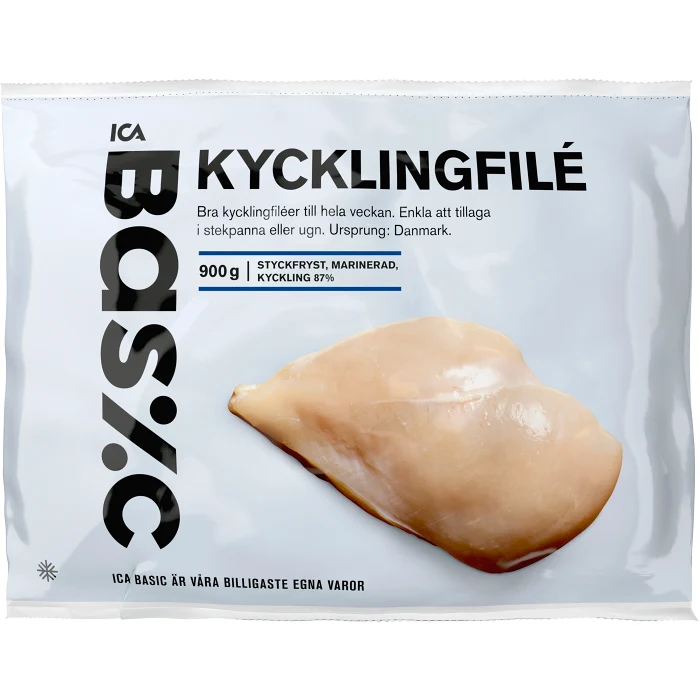 Kycklingbröstfilé 900g ICA Basic