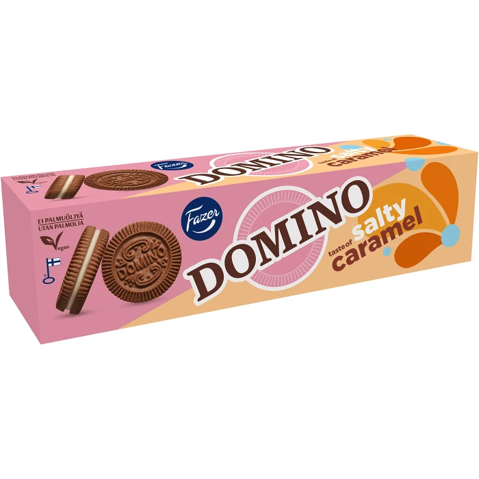 Kex Domino Salty Caramel 175g Fazer