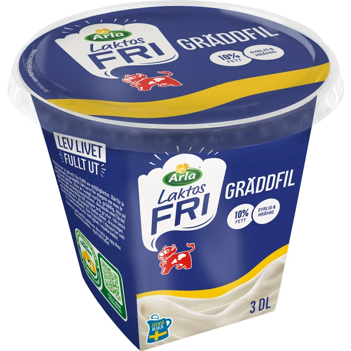 Gräddfil Laktosfri 10% 3dl Arla Ko®