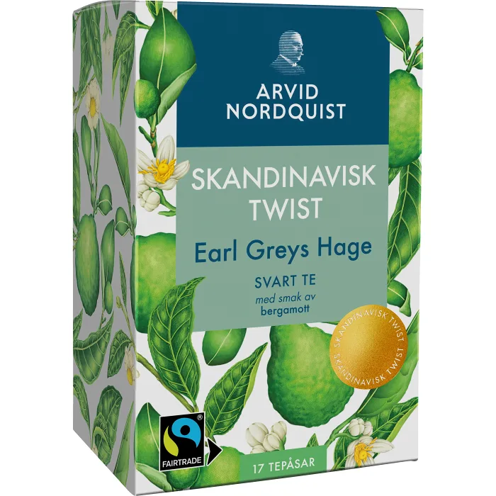 Svart Te Earl Greys Hage 17-Pack Arvid Nordquist