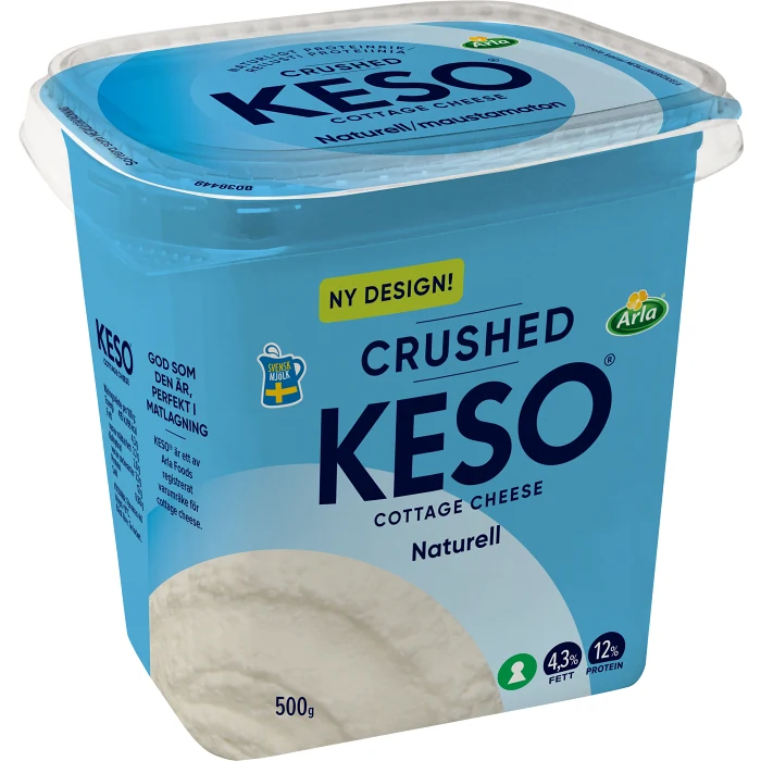 Cottage Cheese Naturell crushed 4,3% 500g KESO®