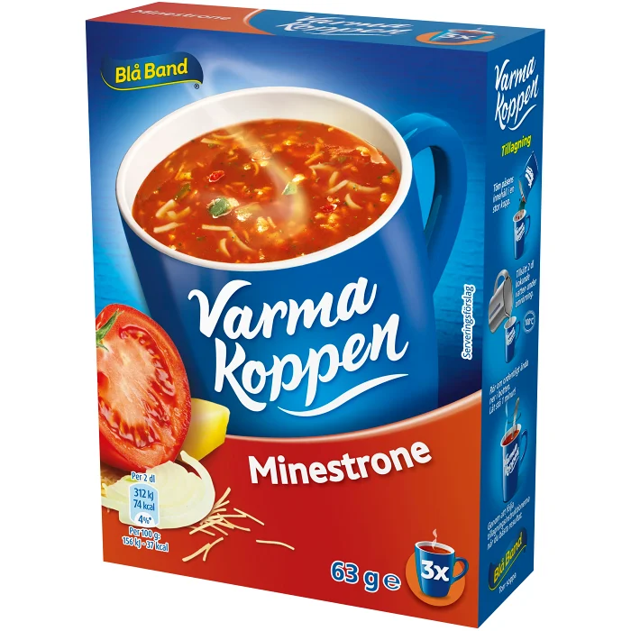 Minestronesoppa 3 portioner 6dl Varma Koppen