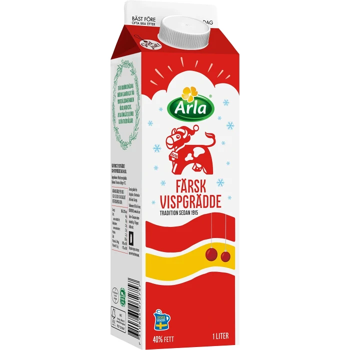 Färsk vispgrädde 40% 1l Arla Ko®