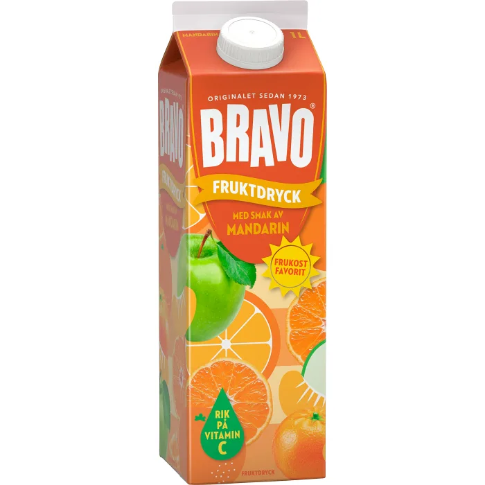 Fruktdryck Mandarin 1000ml Bravo