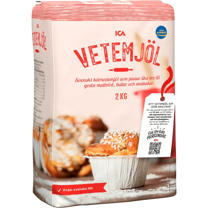 Vetemjöl 2kg ICA