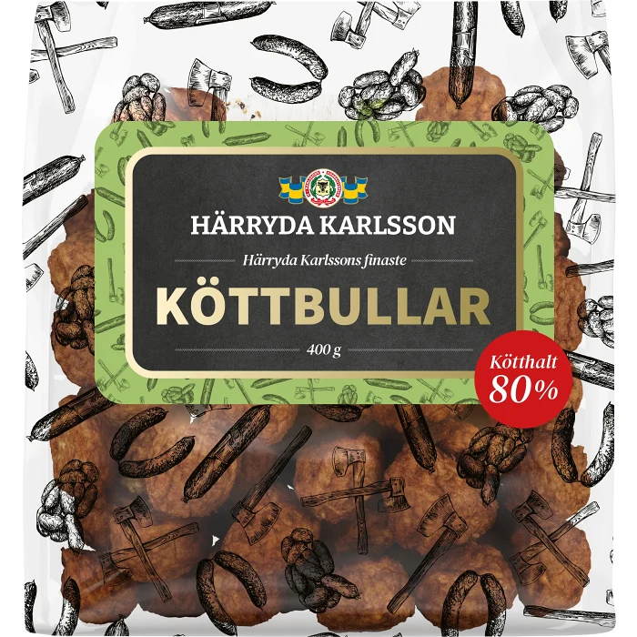 Köttbullar 400g 80% Kötthalt Härryda Karlsson