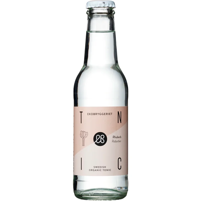 Läsk Tonic Water Rabarber Ekologisk 20cl Ekobryggeriet