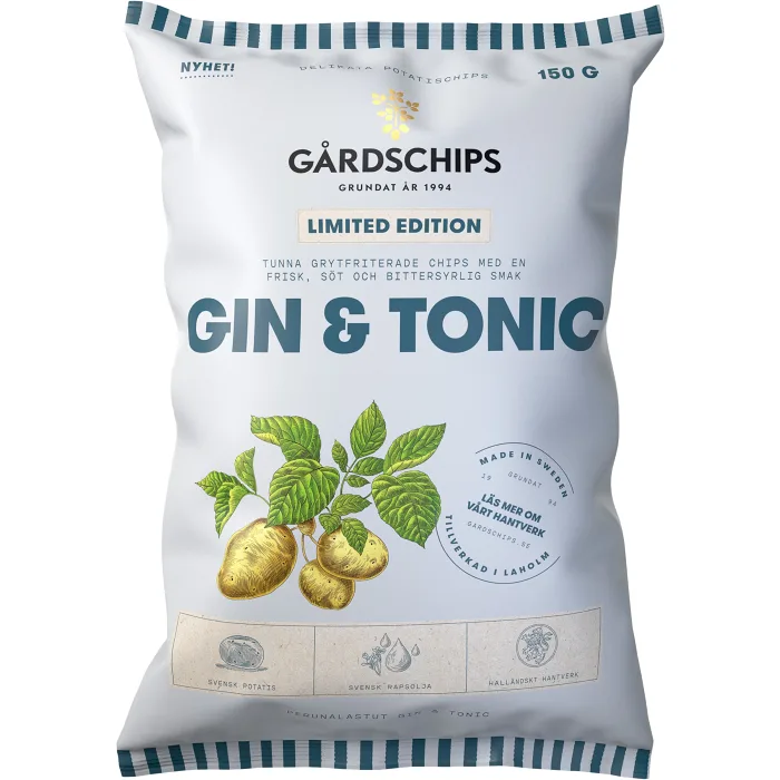 Chips Gin & tonic LTD 150g Gårdschips