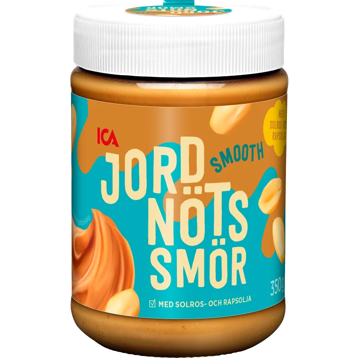 Jordnötssmör Smooth 350g ICA