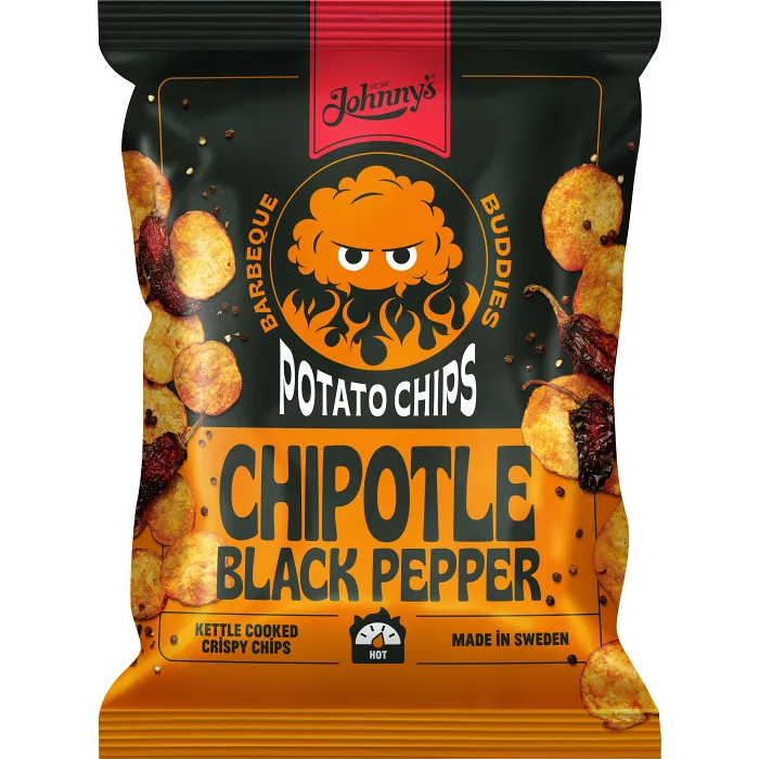 Chips Chipotle Black pepper 150g Johnnys